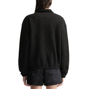 Logo personnalisé avant femmes demi-fermeture éclair respirant sweats à manches longues pull demi-fermeture éclair sweats pour femmes avec poches - Product Image 3