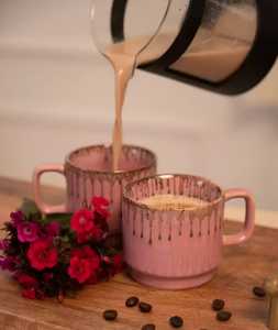 Gradient Color Glazed Ceramic <b>Cup</b> with Artistic Finish for Gift Packaging and Designer Tableware <b>Sets</b> - Product Image 4