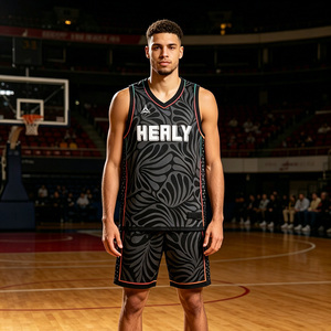 Camiseta de Baloncesto Negra Healy de Verano para Hombre, Sin Mangas, de Malla, Cuello en V, con Estampado Sublimado, Transpirable, Ropa Deportiva para Adultos - Product Image 4