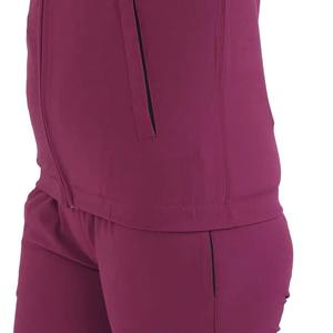Chándal de entrenamiento de dos piezas para mujer, precio al por mayor, hecho en tela de poliéster de alta calidad, chaqueta con cremallera para mujer, pantalón para correr para mujer - Product Image 2