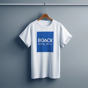 เสื้อยืดแขนสั้นไซส์ใหญ่พิเศษสำหรับผู้ชายระบายอากาศได้ดีผ้าคอตตอนแห้งเร็วปักโลโก้สไตล์ลำลอง - Product Image 5