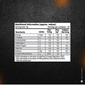 Monohidrato de creatina deportiva Patanjali Nutrela - Product Image 4