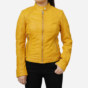 Meilleures Ventes de Vêtements Automne/Hiver Nouvelle Collection Vestes en Cuir Véritable pour Femmes Tissées à la Main Manches Longues Vente en Gros - Product Image 1