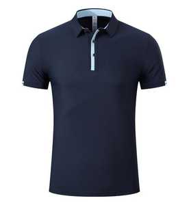 Verano 200gsm poliéster algodón barato liso en blanco logotipo personalizado impreso ropa informal Polo para hombre camiseta personalizada hombres Polo camisetas - Product Image 1