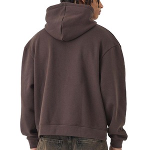 Boxy sudaderas con capucha de gran tamaño 440 Gsm 100% algodón pulóver sudaderas con capucha en blanco personalizado Puff impresión en relieve sudaderas con capucha OEM - Product Image 5