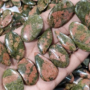 Meilleure vente Unakite Cabochon Semi précieux en gros Lot de pierres précieuses Unakite pour bijoux - Product Image 3