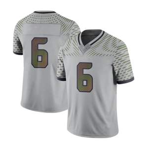 Personalizado Poliéster Spandex Fútbol Americano Jerseys Paneles de malla Transpirable Cuello en V Diseño Equipo Ropa deportiva Camisas al por mayor - Product Image 2