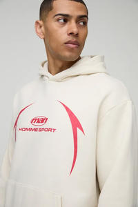 Transfert d'écran imprimé surdimensionné 2025 hiver tendance hommes sweat à capuche coton lourd qualité Logo personnalisé impression OEM - Product Image 3