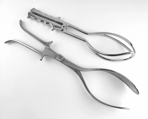 Pinzas obstétricas Mclean Luikart Lielland de 40cm, gran oferta, cuchillas manuales de acero sólido, instrumentos quirúrgicos certificados CE para - Product Image 5