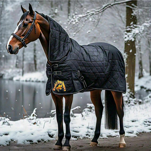 Venta al por mayor fábrica ecuestre caballo alfombra para uso en invierno a prueba de viento transpirable Combo caballo manta turnout proveedor equino Cavallo - Product Image 5