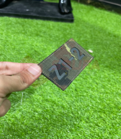 Patchs en tissu rectangulaires à motif cœur, avec sceau national américain découpé au laser, à dos auto-agrippant, couleur personnalisée, haute qualité, directement de l'usine, pour vêtements