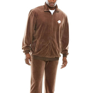 Trajes Deportivos de Terciopelo para Hombre, Diseño Ajustado para Uso Casual, Trajes Deportivos de Terciopelo de Manga Larga para Hombre - Product Image 6