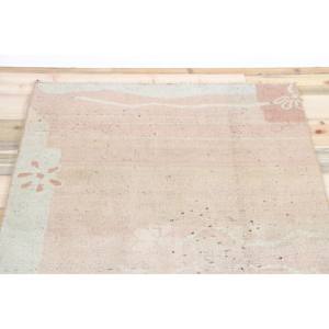 Tapis turc décoratif 3,3x6,4 pi (100x196 cm), tapis en laine vintage rose à motifs floraux - Product Image 4