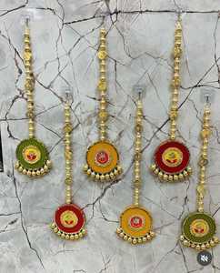 Fashion Handmade Latkan Stylish Heavy Decorative Latlan <b>For</b> Side <b>Door</b> Hanging Decoration Mehndi Indian Wedding Party Backdrop - Product Image 1