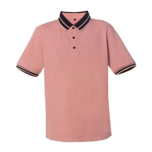 2024 venta al por mayor de polos cómodos transpirables para hombre con cuello redondo en blanco de color liso de algodón con logotipo personalizado OEM / ODM - Product Image 5