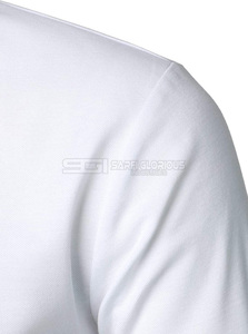 Camiseta Polo de Verano para Hombre, 65% Algodón, 35% Poliéster, Manga Corta, Transpirable, Bordada, Color Blanco - Product Image 5