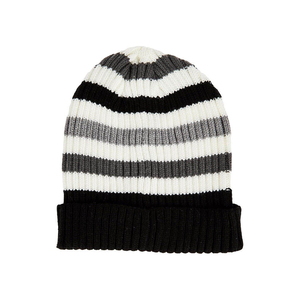 Gorro de punto con Bordado de lana 100% con estampado Digital cálido de invierno Unisex con gorro informal Skullies - Product Image 2