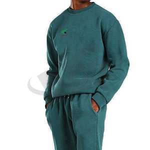 Nouvel arrivage Ensemble de survêtements personnalisés pour hommes Séchage rapide Deux pièces Jogging Solide Décontracté Respirant Coton Polaire Hiver - Product Image 3
