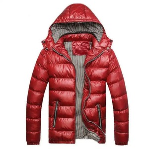 Veste matelassée en toile imperméable à capuche noire personnalisée de grande taille avec rembourrage en fibre de polyester pour l'hiver - Product Image 4