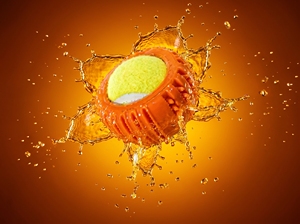 Ledu Dual Ball Surprise – Jouet pour chien en caoutchouc durable avec balle de tennis intégrée - Product Image 2