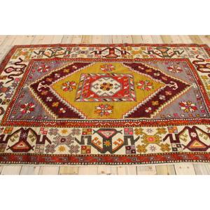 Alfombra Turca Vintage de 5.4x9.3 pies, Alfombra Grande, Alfombra de Lana Roja - Product Image 2