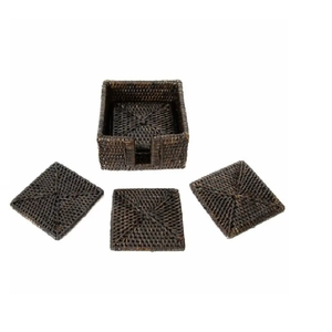 Nouveau Design couleur ombre rotin napperons caboteur exportation qualité rotin couverts tapis & Pad ustensiles de cuisine rotin sous-verres plateau - Product Image 2