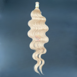 Venta al por mayor 100% cutícula alineada cabello humano virgen onda a granel Super doble dibujado pelo crudo vietnamita paquetes a granel onda natural - Product Image 2