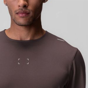 Camiseta deportiva de manga larga que absorbe la humedad para hombre, camiseta atlética transpirable y de secado rápido para entrenamientos de gimnasio y Deportes - Product Image 4