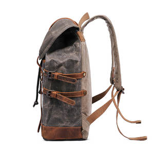 กระเป๋าเป้สะพายหลังหนังยุทธวิธี OEM กระเป๋าเดินป่าปีนเขาสำหรับใช้งานกลางแจ้งกระเป๋าเป้สะพายหลังเดินป่ายุทธวิธีหนังคุณภาพสูง - Product Image 3