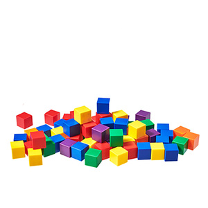 1-Inch Hollow Color Cubes For Preschool