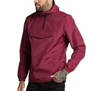 Veste de pluie imperméable rouge pour homme 2026, légère, à capuche, pour la randonnée, les voyages, la chasse en plein air - Product Image 1