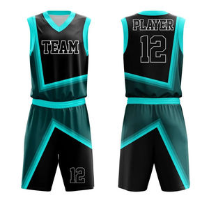 Uniformes de baloncesto juveniles sublimados, reversibles, transpirables, ligeros, kit profesional para equipos - Product Image 5