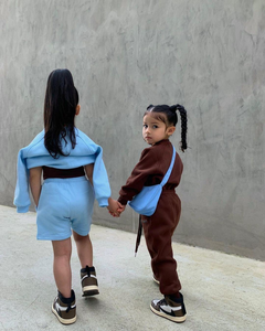 Ensemble deux pièces unisexe personnalisé, sweat-shirt et short, polaire polyester/coton, décontracté, uni, vêtements d'hiver - Product Image 3