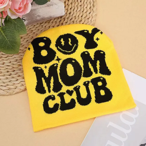 Chapeau en tricot jacquard Hip Hop Skull Print Sports Caps Fashion Winter Warm Letters Custom Beanie Hat With Custom Logo - Product Image 5