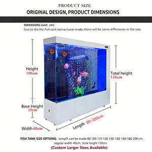 Acquario in vetro ultrachiaro personalizzato 500–1000L con sistema di filtrazione intelligente per casa e commerciale - Product Image 5