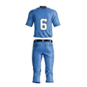 Ensemble d'uniformes de baseball personnalisés avec un design sur mesure pour les équipes de jeunes en tissu léger respirant - Product Image 2