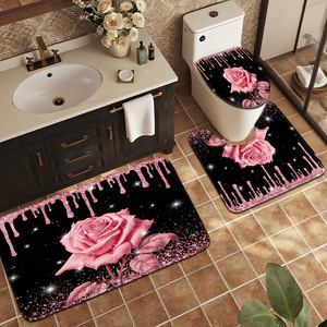 Custom Printed Bath <b>Mat</b> <b>Bathroom</b> Rug <b>Set</b> for <b>Bathroom</b> Non-Slip Shower Curtain Bath <b>Mat</b> - Product Image 2