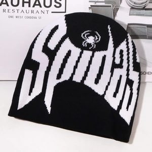 Gorro Jacquard con logotipo personalizado, gorro de punto acrílico de Invierno para mujer, gorros personalizados al por mayor, gorros por todas partes - Product Image 5