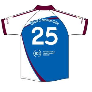 Camiseta de fútbol GAA de poliéster 100% de alta calidad, ropa de fútbol gaélica de la mejor calidad, patrón sólido, logotipo frontal personalizable OEM - Product Image 2
