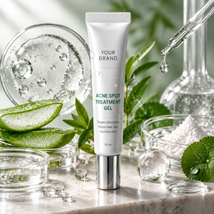 Sérum Traitant Anti-Acné à l'Acide Glycolique Marque Blanche – Sans Huile, Sans Parfum, Apaisant & Réparateur pour le Visage, Tous Types de Peau - Product Image 2