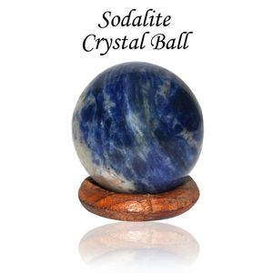Feng Shui Sodalite Ball <b>Sphere</b> for Reiki Healing Grid and Vastu Correction - Product Image 3