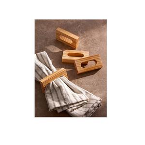 Servilletero de madera de lujo para mesa de Hotel, soporte decorativo hecho a mano, anillo de servilleta moderno, vendedor personalizado - Product Image 4