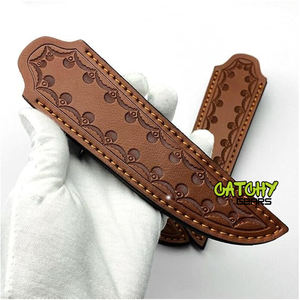 Fourreau de couteau en cuir de chasse bricolage personnalisé en différentes tailles et couleurs pour application de couteau Bowie Support OEM - Product Image 1
