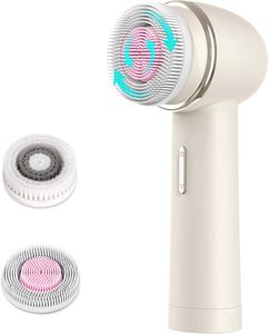 Spazzola Elettrica per il <span class=keywords><strong>Viso</strong></span> in Silicone MYCARBON, Doppia Azione, Pulizia Profonda per Tutti i Tipi di <span class=keywords><strong>Pelle</strong></span>, 2 Modalità, Ricaricabile 2500mAh, IPX7 - Product Image 1