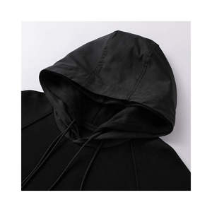 2025 hiver nouvelle Collection à la mode poids lourd luxe Premium sweats à capuche personnalisés sweats pour hommes 100% coton matériel teint uni - Product Image 5