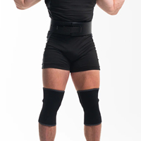 Rodillera de Neopreno Gruesa con Gel, Ajustable, Terapia Frío/Calor, Protección Profesional para Deportes, Negra/Azul, para Lesiones