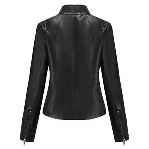 Veste en cuir pour femme printemps automne mince veste en cuir véritable courte mode veste pour femme manteau 2026 - Product Image 3