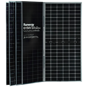 Panneau solaire bifacial à double vitrage Runergy 615W, palette de 31 HY-DH132N11 Pro - Product Image 2