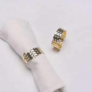 Anneau de serviette en métal martelé pour la maison, vente en gros, pour la cuisine, le restaurant, la maison, la décoration de mariage, l'hôtel, le bureau, la vaisselle, en grande quantité - Product Image 2