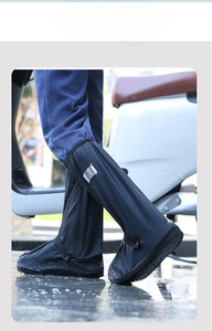 รองเท้าบูทกันฝนกันน้ำใช้ซ้ำได้ป้องกันรองเท้ากันลื่นสำหรับขี่จักรยานงานกลางแจ้งการเดินทางการเดินป่าและสภาพอากาศฝนตก - Product Image 6